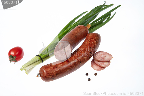 Image of Sausage Ans Greenery