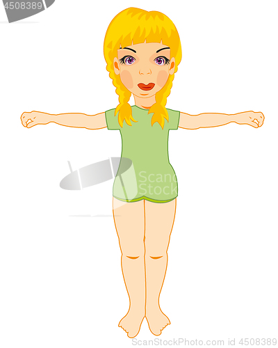 Image of Making look younger girl concerns with atheletics
