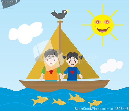 Image of Kids sailing adventure