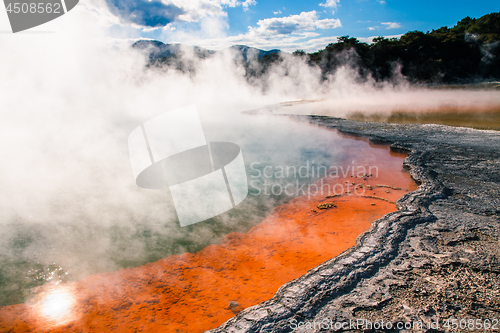 Image of Champagne pool in Waiotapu, New Zealand