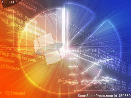 Image of Spreadsheet business charts illustration