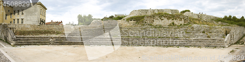 Image of Pula amphitheater on old fort