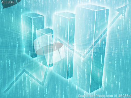 Image of Spreadsheet business charts illustration