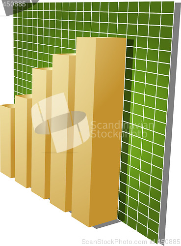 Image of Financial barchart illustration