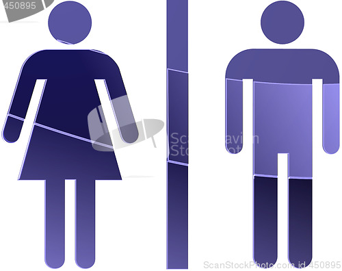 Image of Toilet symbol illustration