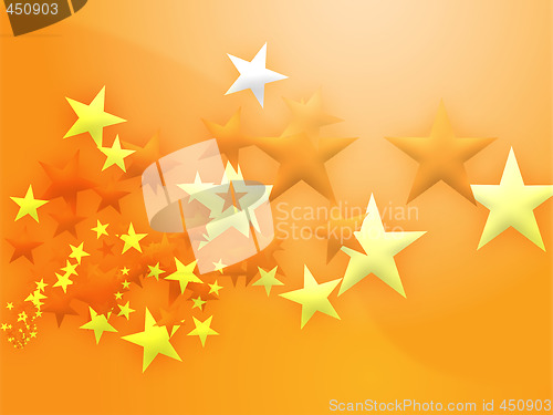 Image of Flying stars illustration