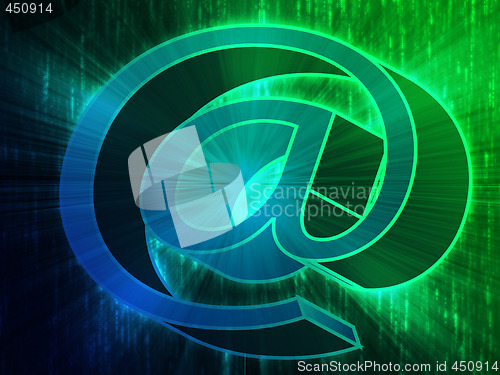 Image of At internet symbol
