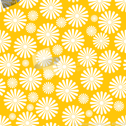 Image of Vector seamless napkin background with flowers