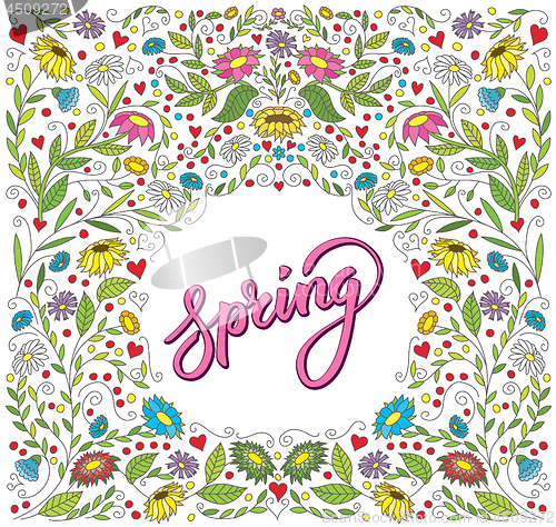 Image of Vector Spring Card