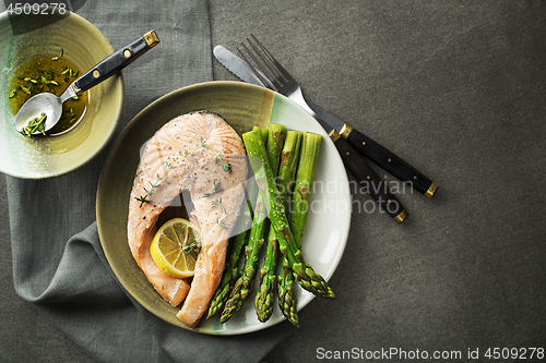 Image of Steamed salmon