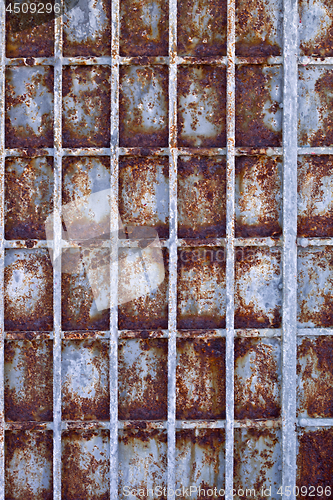 Image of Rusted old melal door texture.