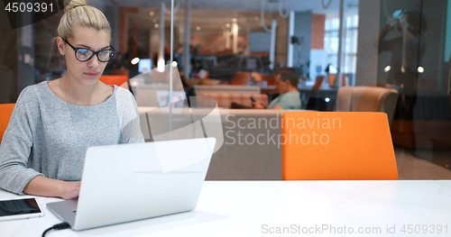 Image of Startup Business Team At A Meeting at modern office building