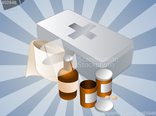 Image of First aid kit illustration