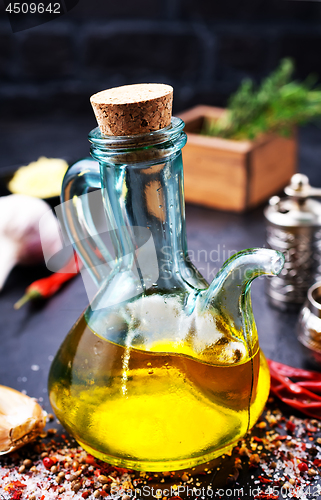 Image of oil in bottle
