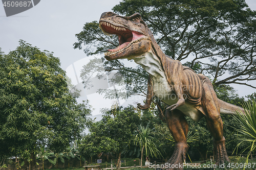 Image of Tyrannosaurus - prehistoric era dinosaur.