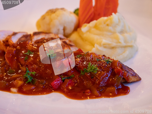 Image of Chicken breast with barbecue sauce