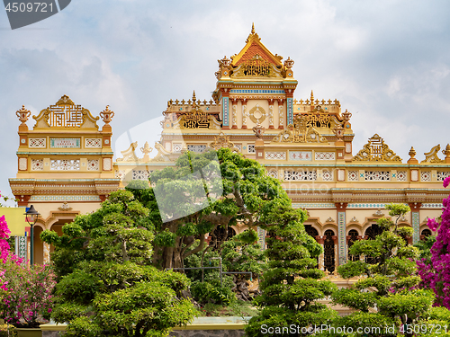 Image of The Vinh Trang Temple in My Tho,  Vietnam