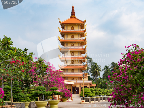 Image of The Vinh Trang Temple in My Tho,  Vietnam