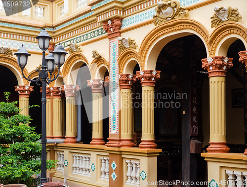 Image of The Vinh Trang Temple in My Tho,  Vietnam