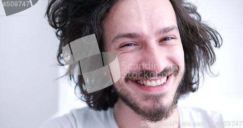 Image of Portrait of a young man enjoying free time