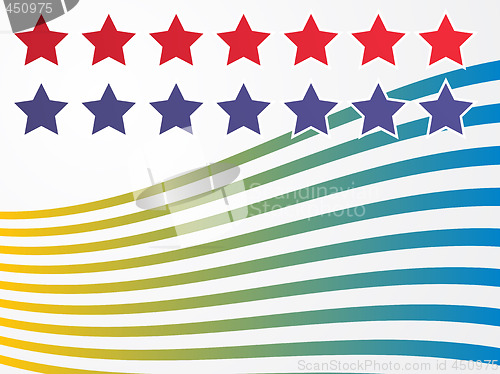 Image of Stars and stripes illustration