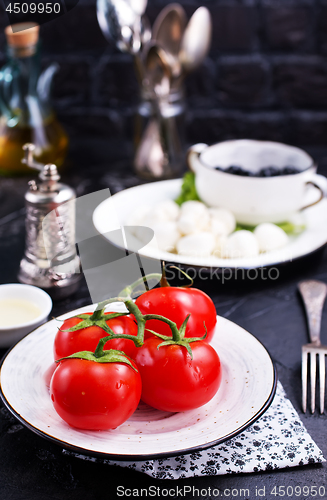 Image of  ingredients for greek salad