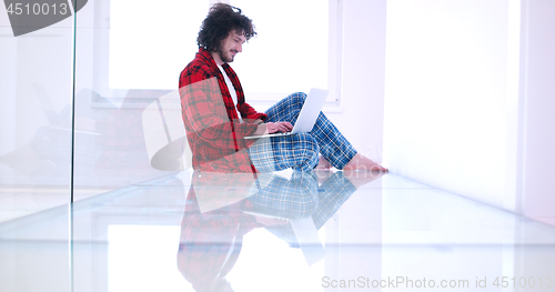 Image of man enjoying relaxing lifestyle