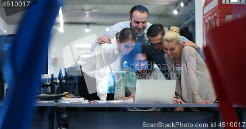 Image of Startup Business Team At A Meeting at modern office building