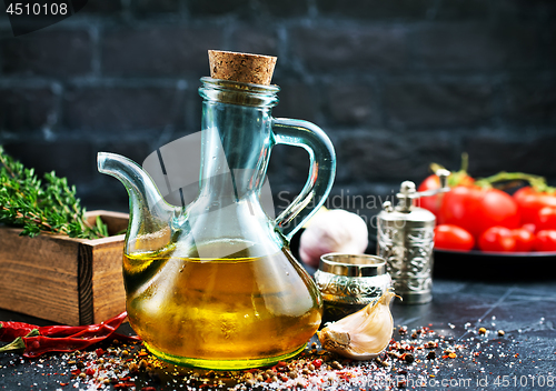 Image of oil in bottle