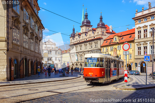 Image of Tram on street