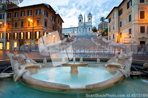 Image of Spanish Steps and Fontan