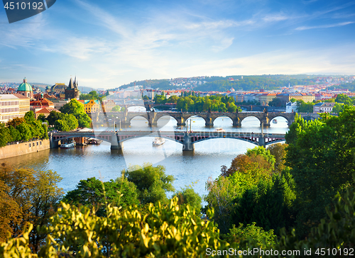 Image of Row of bridges