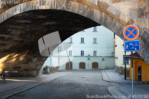 Image of Street under the bridge