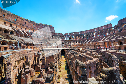 Image of Colosseum inside in Rome