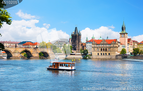 Image of Touristic boat in Prague