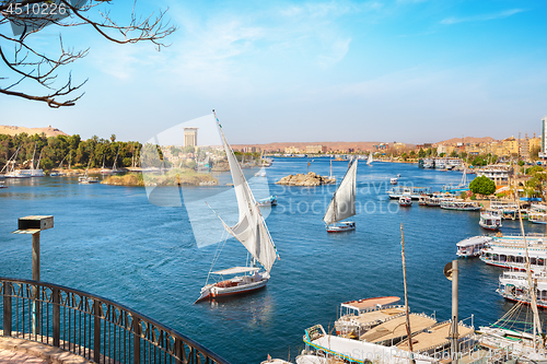 Image of Aswan and boats
