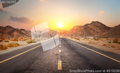 Image of Road in the desert