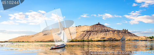 Image of Sailboats in Aswan