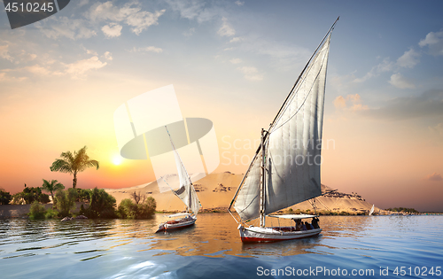 Image of Sunset in Aswan