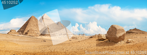 Image of Pyramids of Giza panorama