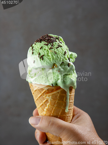 Image of pistachio ice cream