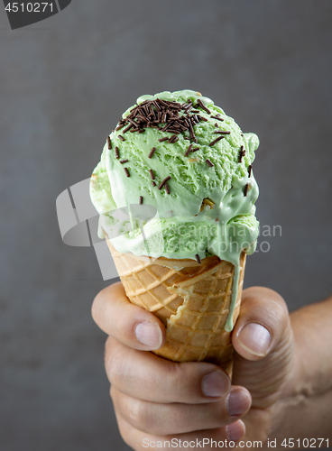 Image of pistachio ice cream