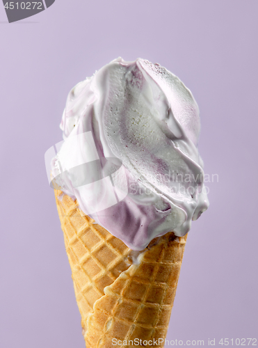 Image of blueberry ice cream