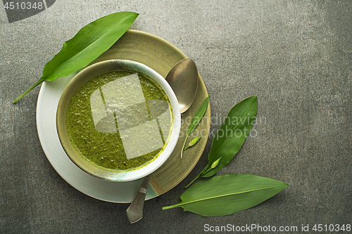 Image of Wild garlic ramson soup