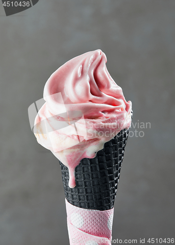 Image of pink ice cream