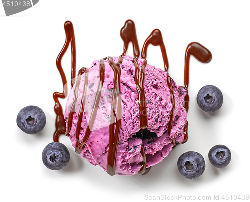 Image of blueberry ice cream