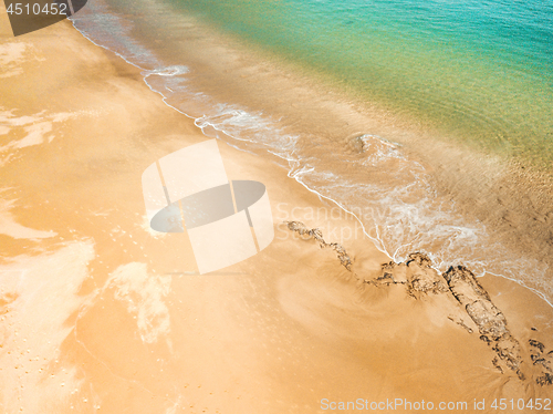 Image of Beautiful Australian beach aerial view