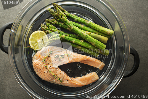 Image of Salmon steamed