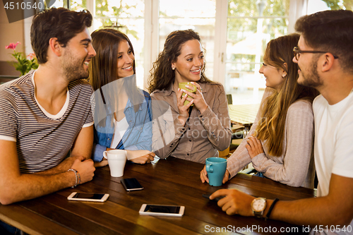 Image of Friends at the cafe 