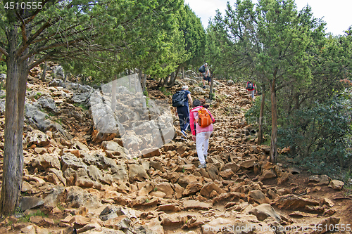 Image of Apparition hill Podbrdo overlooking the village of Medjugorje in